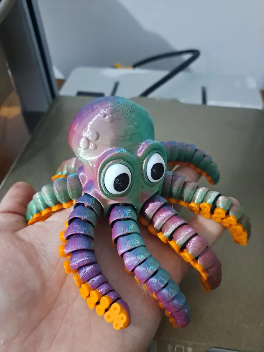 Polvo articulado impresso em 3D